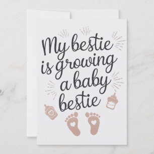 Meine beste Freundin erwartet ein Baby-Buddy Lusti Einladung