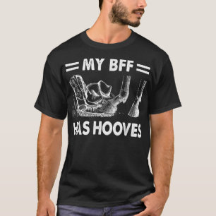 Meine Beste Freundin hat Niedliche Pferderennfahrt T-Shirt
