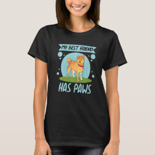 Meine beste Freundin hat Pfoten Frauen Corgi Hunde T-Shirt