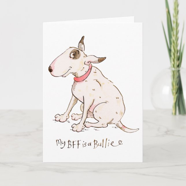 Meine BESTE FREUNDIN ist Bullie Karte (Vorderseite)