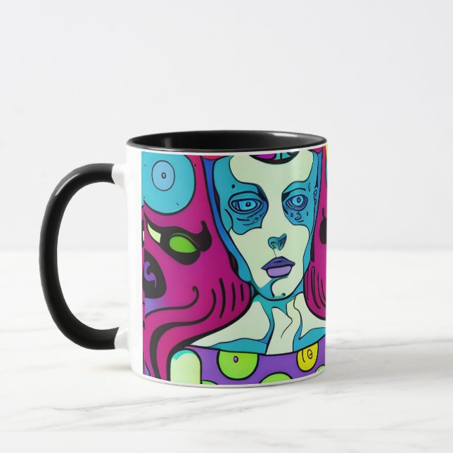 meine besten Freunde physcodelic Tasse (Links)