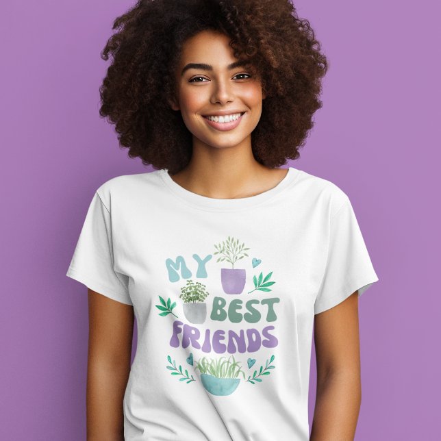 Meine besten Freunde sind Pflanze T - Shirt (This adorable, "My best friends" are plants tri-blend t-shirt would make the perfect gift! )