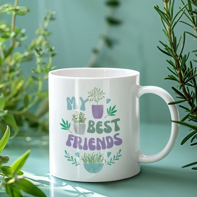 Meine besten Freunde sind Pflanze Tasse (This, "My best friends" are plants mug would make the perfect gift for the plant lover! )