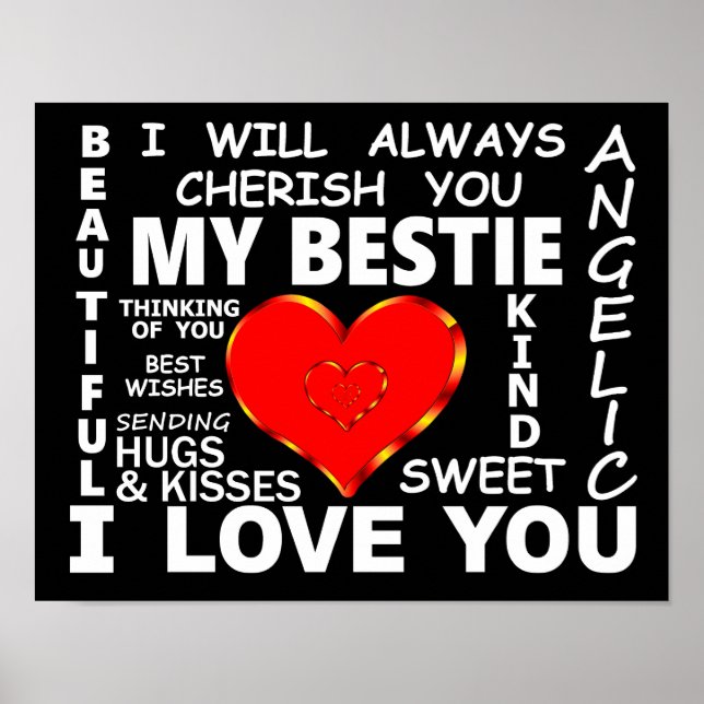 Meine Bestie I Liebe Poster (Vorne)