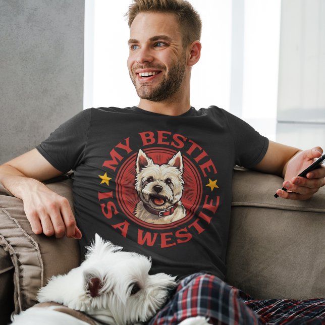 Meine Bestie ist ein Westie West Highland White Te T-Shirt (Von Creator hochgeladen)