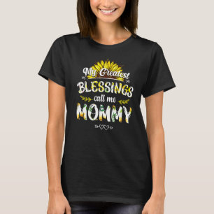 Meine Bestste Segnung nennt mich Mommy Floral Moth T-Shirt