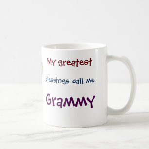 Meine Beststen Segnungen nennen mich Grammy Coffee Kaffeetasse