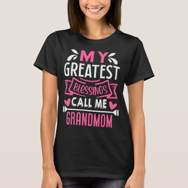 Meine Beststen Segnungen nennen mich Großmutter Om T-Shirt (Vorderseite)