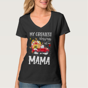 Meine Beststen Segnungen nennen mich Mama Pumpkin T-Shirt