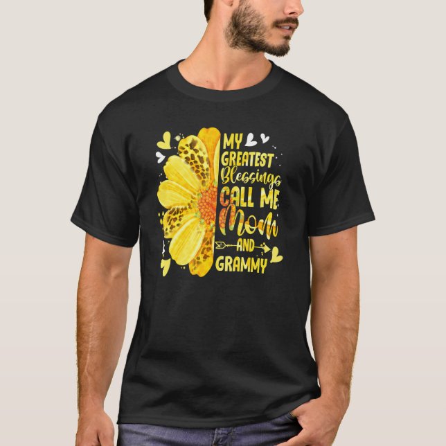 Meine Beststen Segnungen nennen mich Mama und Gram T-Shirt (Vorderseite)