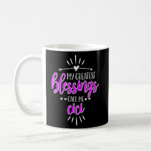 Meine Beststen Segnungen nennen mich Memaw Cici Kaffeetasse