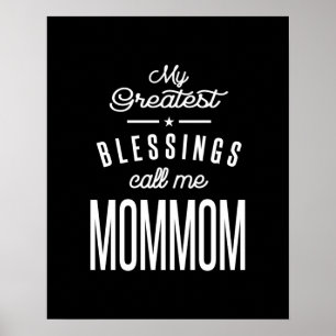 Meine Beststen Segnungen nennen mich Mom Poster