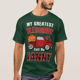 Meine Beststen Segnungen nennen mich Nanny Pumpkin T-Shirt