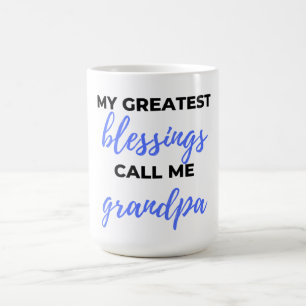 Meine Beststen Segnungen nennen mich Opa schwarz Kaffeetasse