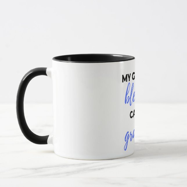 Meine Beststen Segnungen nennen mich Opa schwarz Tasse (Links)