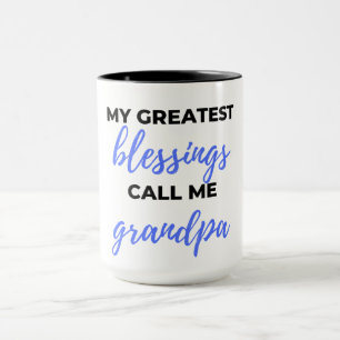 Meine Beststen Segnungen nennen mich Opa schwarz Tasse