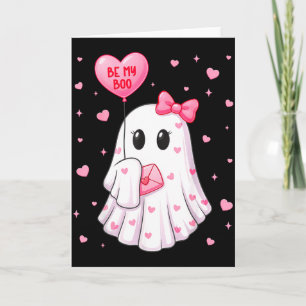 Meine Biene Boo Herz Boo Geist Valentins-Outfit Fr Karte