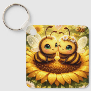 Meine Biene Sonnenblume Schlüsselanhänger