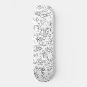 Meine Blume Design 3 Skateboard