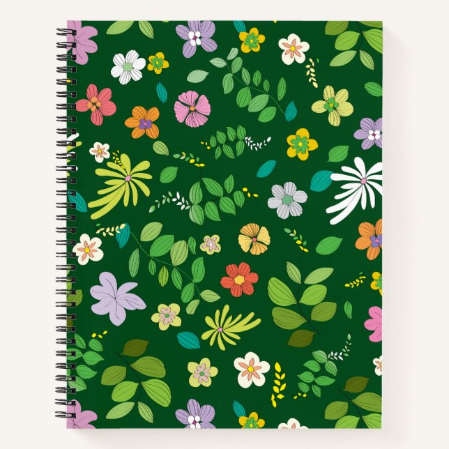 Meine Blume Design 4 Notizbuch (Vorderseite)