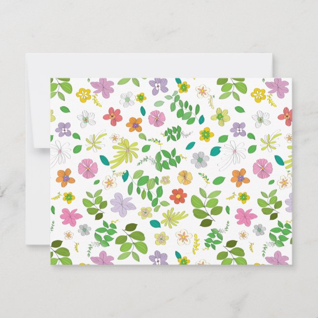 Meine Blume Design 6 Mitteilungskarte (Vorderseite)