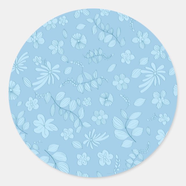 Meine Blume Design 7 Runder Aufkleber (Vorderseite)