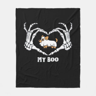 Meine Boo Chihuahua-Kostüme mit Skeletthörnchen Fleecedecke