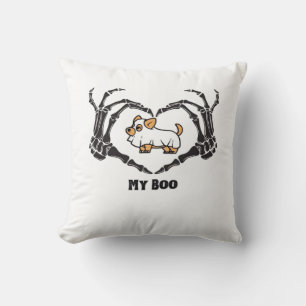 Meine Boo Chihuahua-Kostüme mit Skeletthörnchen Kissen