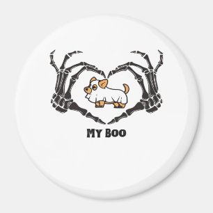 Meine Boo Chihuahua-Kostüme mit Skeletthörnchen Magnet