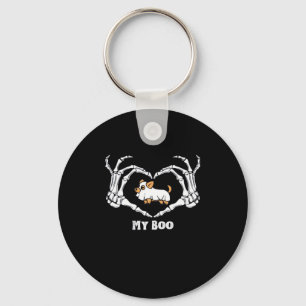 Meine Boo Chihuahua-Kostüme mit Skeletthörnchen Schlüsselanhänger