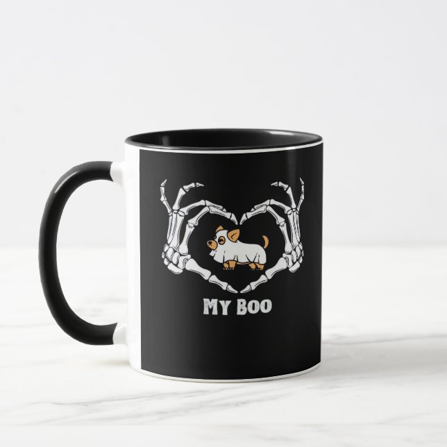 Meine Boo Chihuahua-Kostüme mit Skeletthörnchen Tasse (Links)