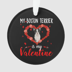 Meine Boston Terrier ist mein Valentine Schönes Ge Ornament