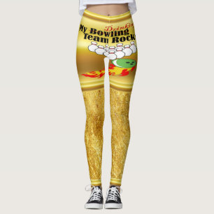 Meine Bowling- und Trinkmannsgesteine Leggings