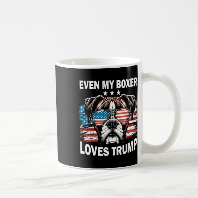 Meine Boxer-Lieben Trump Kaffeetasse (Rechts)