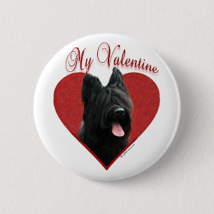 Meine Briard Valentine Button