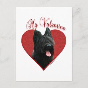 Meine Briard Valentine Feiertagspostkarte