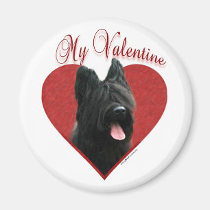 Meine Briard Valentine Magnet