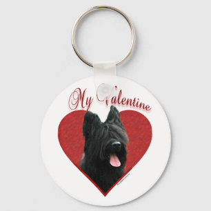 Meine Briard Valentine Schlüsselanhänger