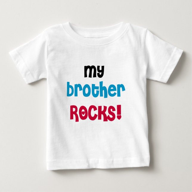 Meine Bruder Rocks Baby T-shirt (Vorderseite)