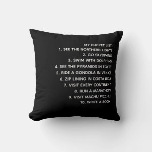 MEINE BUCKET LISTE!  Personalisierter Kissen