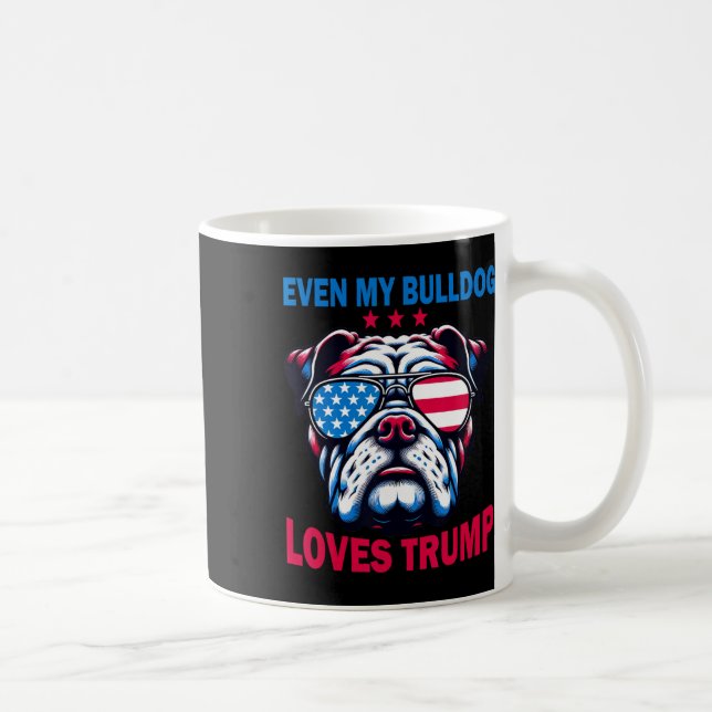 Meine Bulldog-Lieben Trump Kaffeetasse (Rechts)