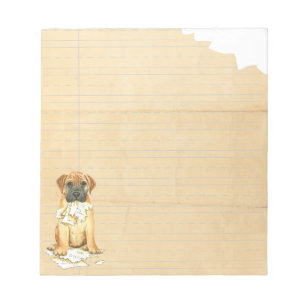 Meine Bullmastiff Ate Meine Hausaufgaben Notizblock