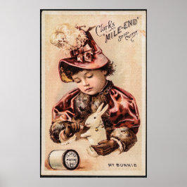 Meine bunte Vintage Karte Poster