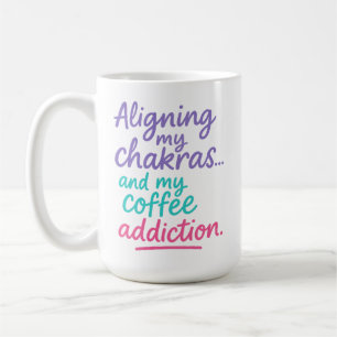 Meine Chakren und meine Kaffeabhängigkeit in Einkl Kaffeetasse