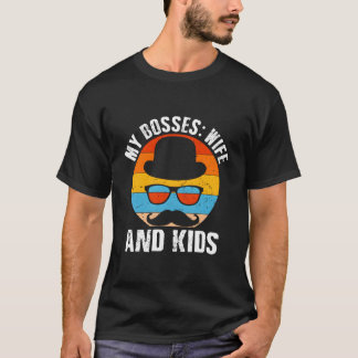 Meine Chefs und Daddy Daddy Humor Familie T-Shirt