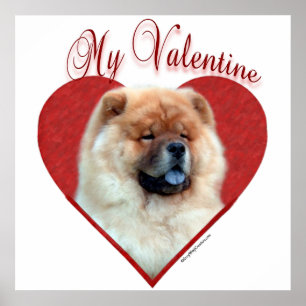 Meine Chow Chow Valentine Poster