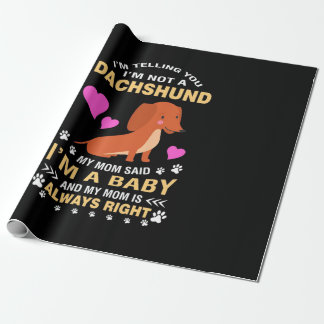Meine Dackel ist mein Baby Geschenkpapier