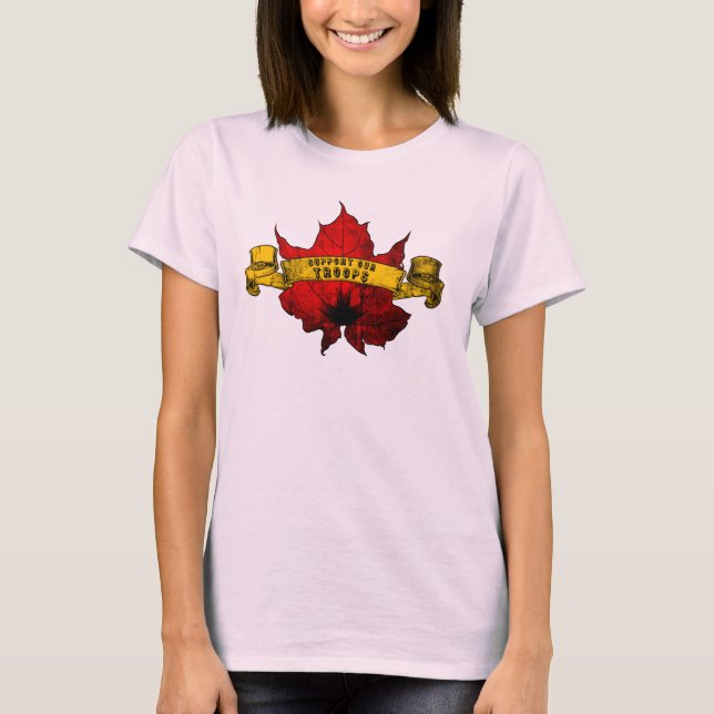 Meine Damen unterstützen unsere Truppen T-Shirt (Vorderseite)