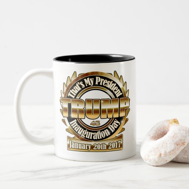 Meine des Präsidenten-Trump Kaffeetasse (Mit Donut)