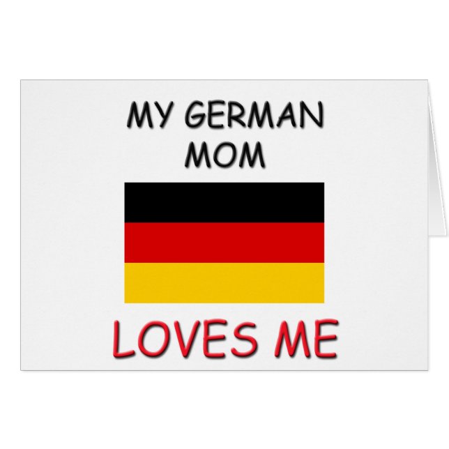 Meine deutschen Mama-Lieben ich (Vorderseite (Horizontal))